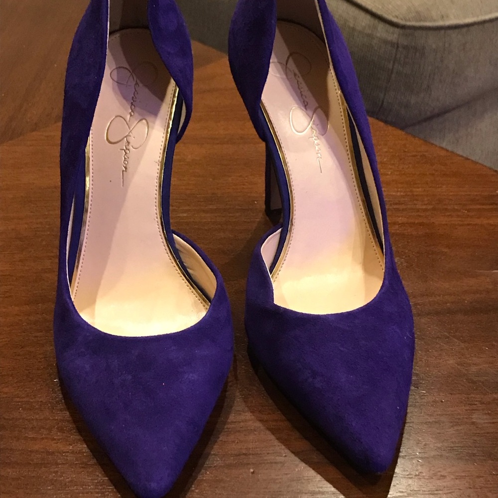 Jessica Simpson Purple Suede Pumps